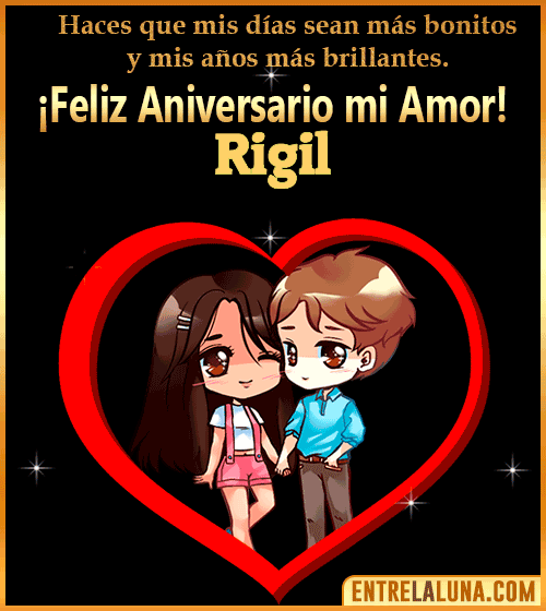 Feliz Aniversario mi Amor gif Rigil