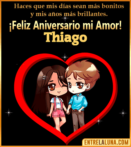 Feliz Aniversario mi Amor gif Thiago
