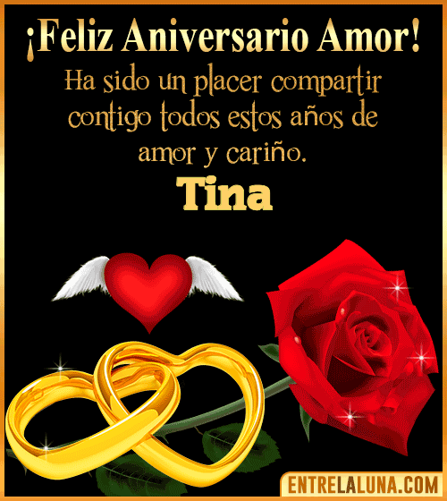 Gif de Feliz Aniversario Tina