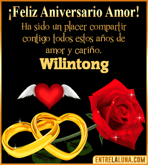 Gif de Feliz Aniversario Wilintong
