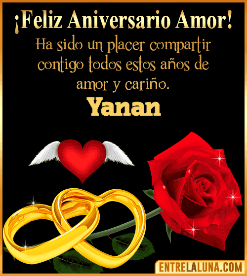 Gif de Feliz Aniversario Yanan