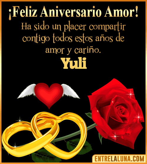 Gif de Feliz Aniversario Yuli