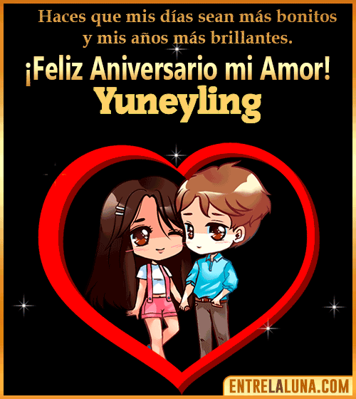 Feliz Aniversario mi Amor gif Yuneyling