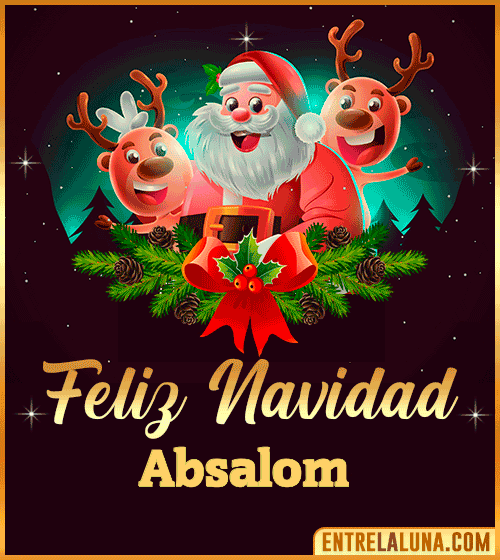 Feliz Navidad Absalom