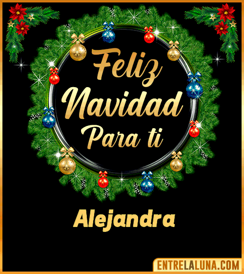 Feliz Navidad para ti Alejandra