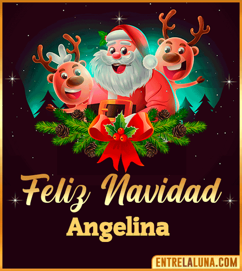 Feliz Navidad Angelina