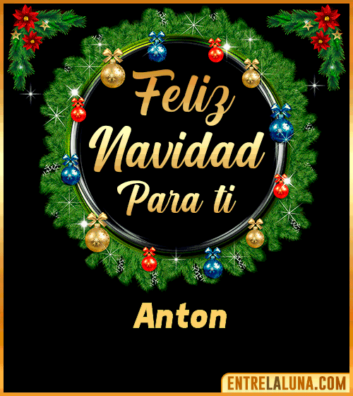 Feliz Navidad para ti Anton