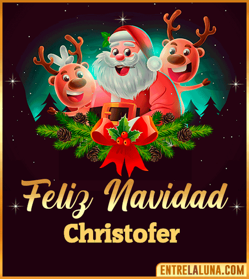 Feliz Navidad Christofer