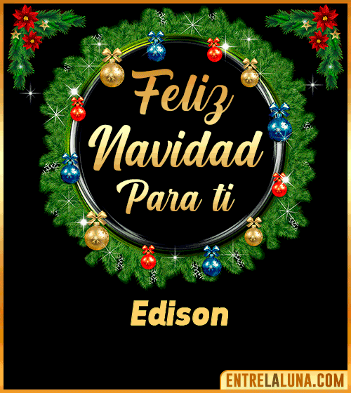 Feliz Navidad para ti Edison