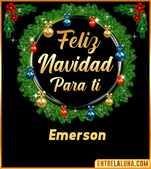 Feliz Navidad para ti Emerson