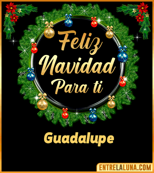Feliz Navidad para ti Guadalupe