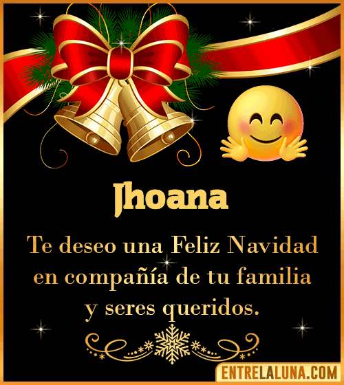 Te deseo una Feliz Navidad para ti Jhoana