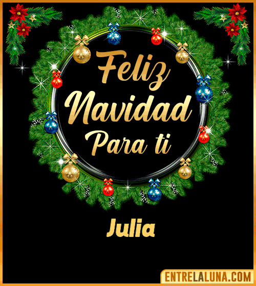 Feliz Navidad para ti Julia