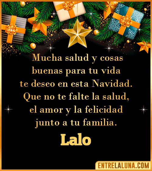 Te deseo Feliz Navidad Lalo