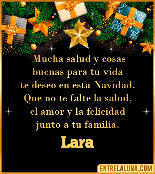 Te deseo Feliz Navidad Lara