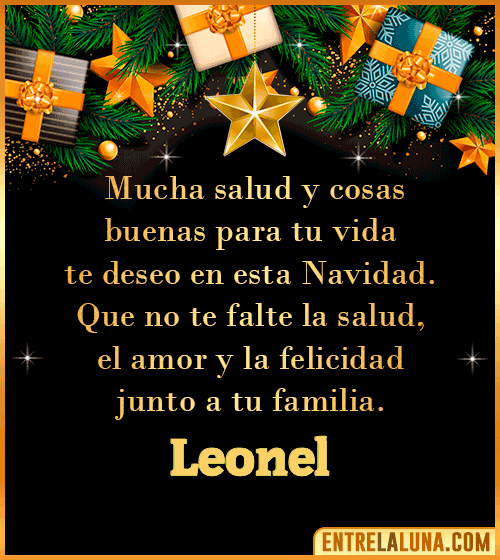 Te deseo Feliz Navidad Leonel