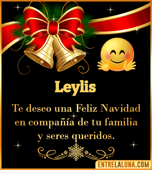 Te deseo una Feliz Navidad para ti Leylis