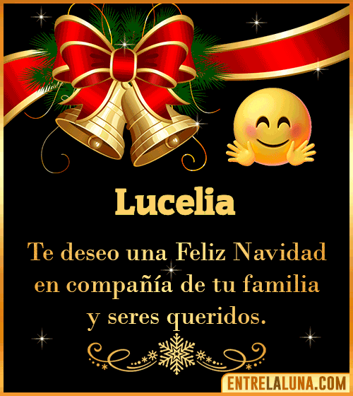 Te deseo una Feliz Navidad para ti Lucelia
