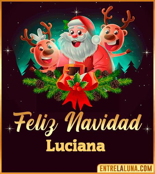 Feliz Navidad Luciana