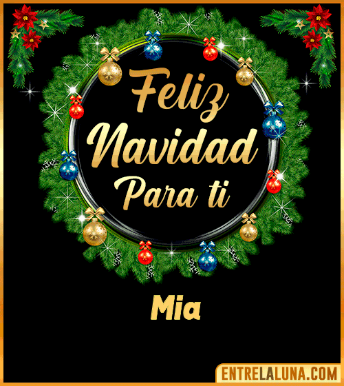 Feliz Navidad para ti Mia