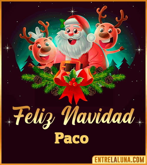 Feliz Navidad Paco