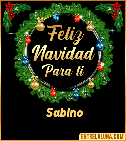 Feliz Navidad para ti Sabino