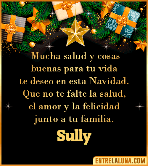 Te deseo Feliz Navidad Sully