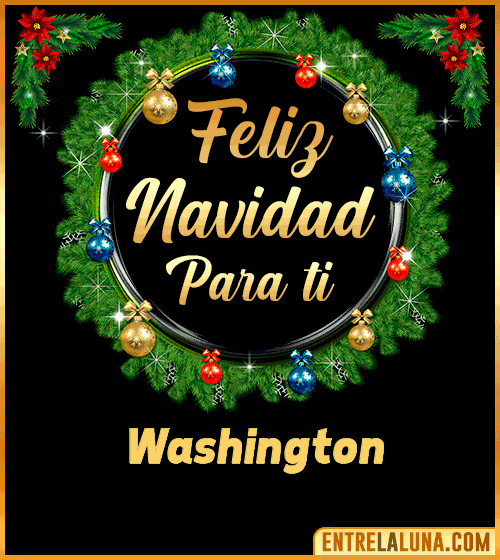 Feliz Navidad para ti Washington