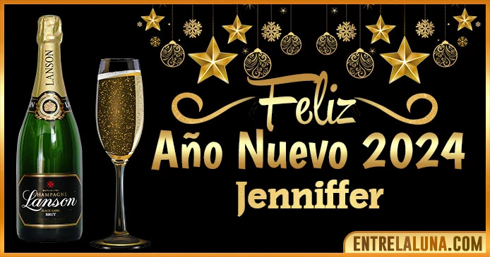 Gif de año nuevo 2024 para Jenniffer 🥂