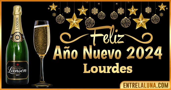 Gif de año nuevo 2024 para Lourdes 🥂
