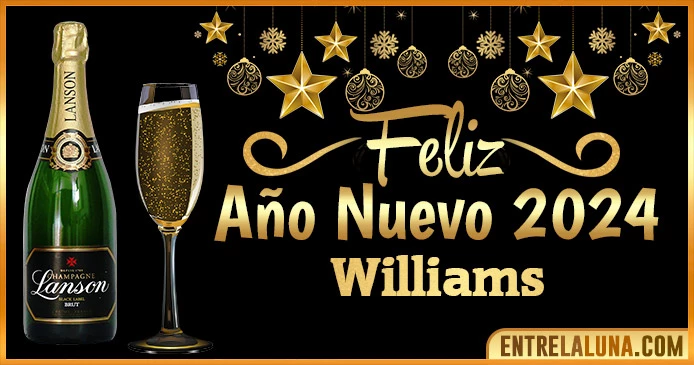 Gif de año nuevo 2024 para Williams 🥂