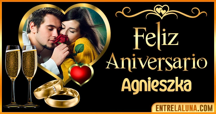 Feliz Aniversario Mi Amor Agnieszka 👨‍❤️‍👨 | Mensajes, Gifs y Imágene