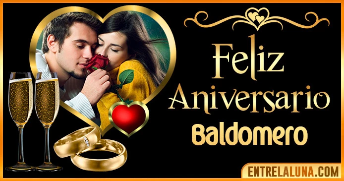 Feliz Aniversario Mi Amor Baldomero 👨‍❤️‍👨 | Mensajes, Gifs y Imágene