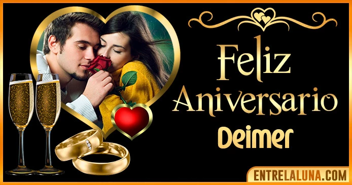 Feliz Aniversario Mi Amor Deimer 👨‍❤️‍👨 | Mensajes, Gifs y Imágene