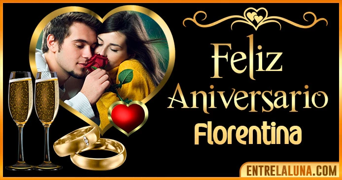 Feliz Aniversario Mi Amor Florentina 👨‍❤️‍👨 | Mensajes, Gifs y Imágene