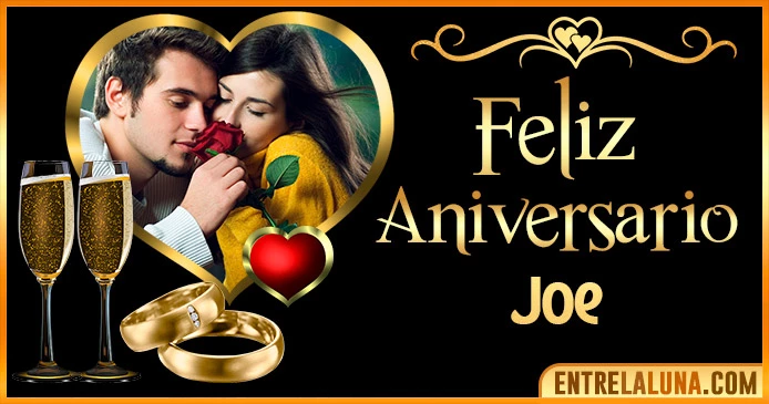 Feliz Aniversario Mi Amor Joe 👨‍❤️‍👨 | Mensajes, Gifs y Imágene