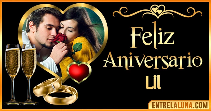 Feliz Aniversario Mi Amor Lil 👨‍❤️‍👨 | Mensajes, Gifs y Imágene
