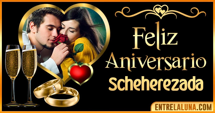Feliz Aniversario Mi Amor Scheherezada 👨‍❤️‍👨 | Mensajes, Gifs y Imágene