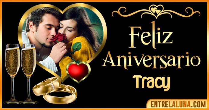 Feliz Aniversario Mi Amor Tracy 👨‍❤️‍👨 | Mensajes, Gifs y Imágene