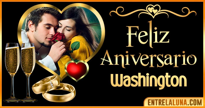 Feliz Aniversario Mi Amor Washington 👨‍❤️‍👨 | Mensajes, Gifs y Imágene