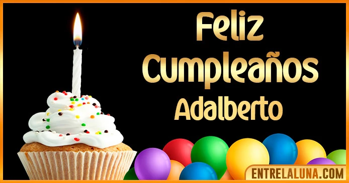 ➤ Feliz Cumpleaños Adalberto GIF 🎂 【Felicidades Adalberto 】🎉