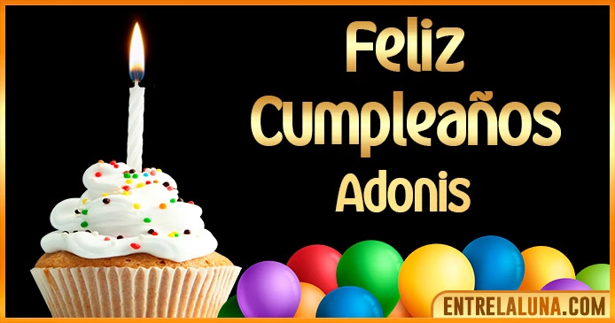 ➤ Feliz Cumpleaños Adonis GIF 🎂 【Felicidades Adonis 】🎉