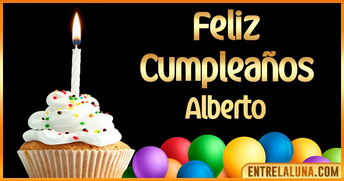 ➤ Feliz Cumpleaños Alberto GIF 🎂 【Felicidades Alberto 】🎉