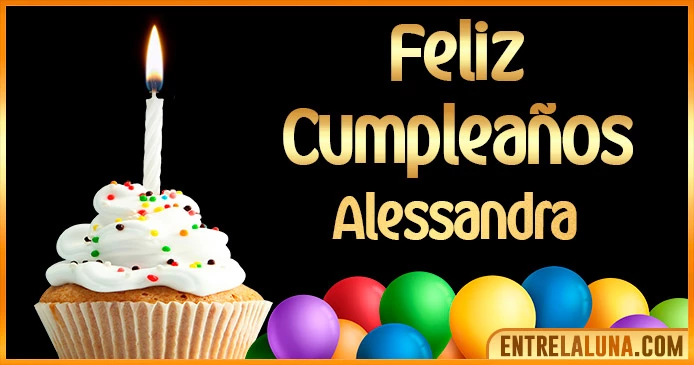 ➤ Feliz Cumpleaños Alessandra GIF 🎂 【Felicidades Alessandra 】🎉