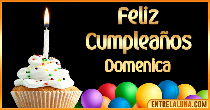 ➤ Feliz Cumpleaños Domenica GIF 🎂 【Felicidades Domenica 】🎉