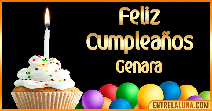 ➤ Feliz Cumpleaños Genara GIF 🎂 【Felicidades Genara 】🎉