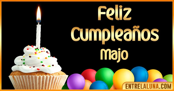 ➤ Feliz Cumpleaños Majo GIF 🎂 【Felicidades Majo 】🎉