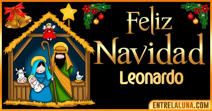 Gif de Navidad para Leonardo 🎅