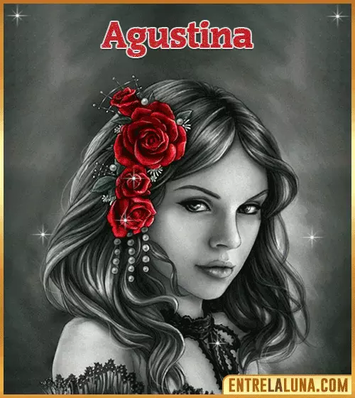 Imagen gif con nombre de mujer Agustina