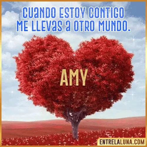 Frases de Amor cuando estoy contigo Amy
